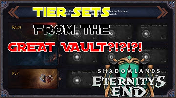 TIER SETS THROUGH THE GREAT VAULT?! Patch 9.2 PTR Updates | Is Blizzard Listening to the players?