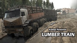 Spintires Mudrunner Kamaz Lumber Train Kamaz Polarnik
