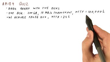 RAID 4 Quiz - Georgia Tech - HPCA: Part 5