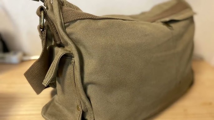 Canvas Zippered Backpack #G2001 Olive Green