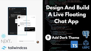 Design And Build A Live Floating Chat App #9 - App Dark Theme