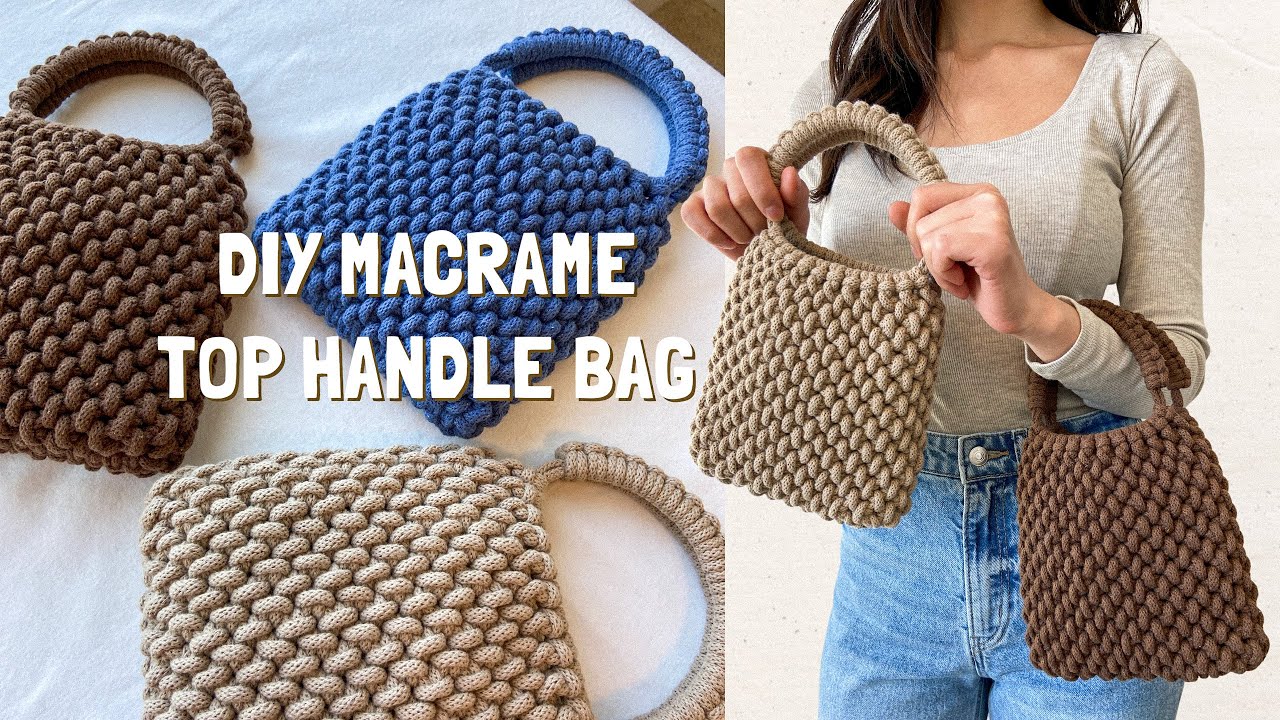 DIY: How To Make a Macrame Bag - YouTube