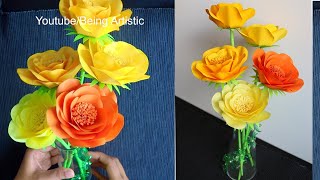 How To Make Paper Flower - Paper Craft  - DIY Paper Flower