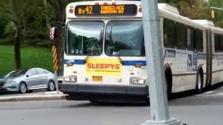 Articulated Bx42 bus action at O'Brien Oval