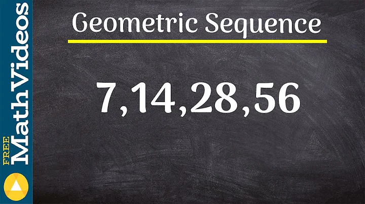 How to find the common ratio of a geometric sequence