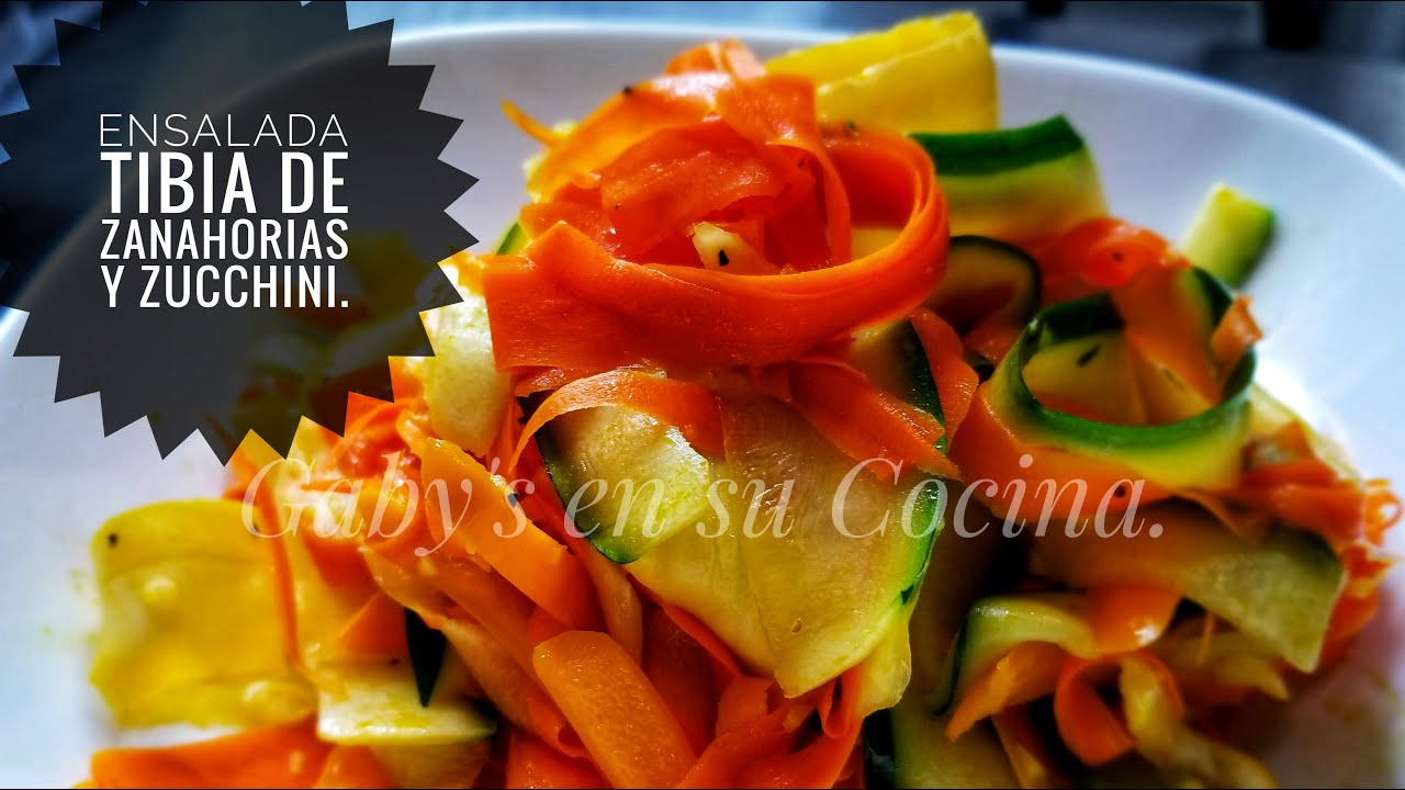 Ensalada tibia de Zanahorias y Zucchini #114 ?? - YouTube