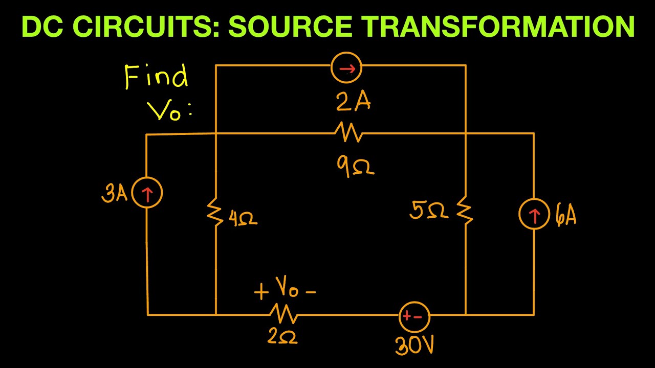 DC Circuits Episode 30: Source Transformation Part 1 - YouTube