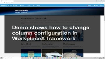 WorkplaceX Data Grid Column Configuration
