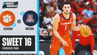 Clemson vs. Arizona  Sweet 16 NCAA tournament extended highlights