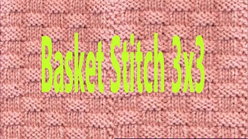 How to Knit Basketweave Stitch Pattern  Easy Texture Tutorial for Beginners  Knitting Lesson