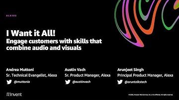 AWS re:Invent 2020: Engage customers with skills that combine audio and visuals