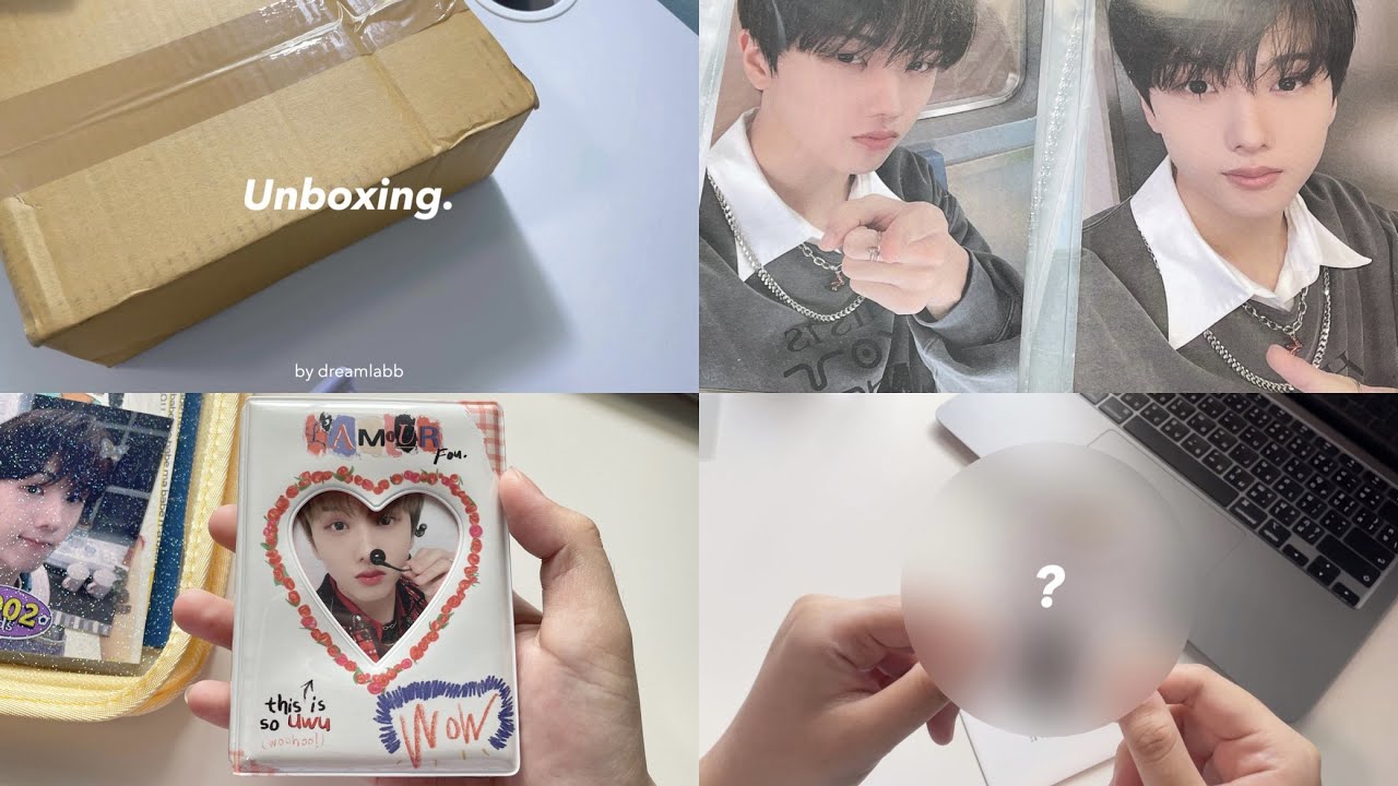 ( unboxing  =͟͟͞♡ ) collect book , แกะการ์ด แจมิน มาร์ค จีซอง ˚ ༘♡