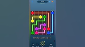 Dot Link - Connect the Dots - logic puzzle brain color connect game Beginner Levels 18, 19 gameplay