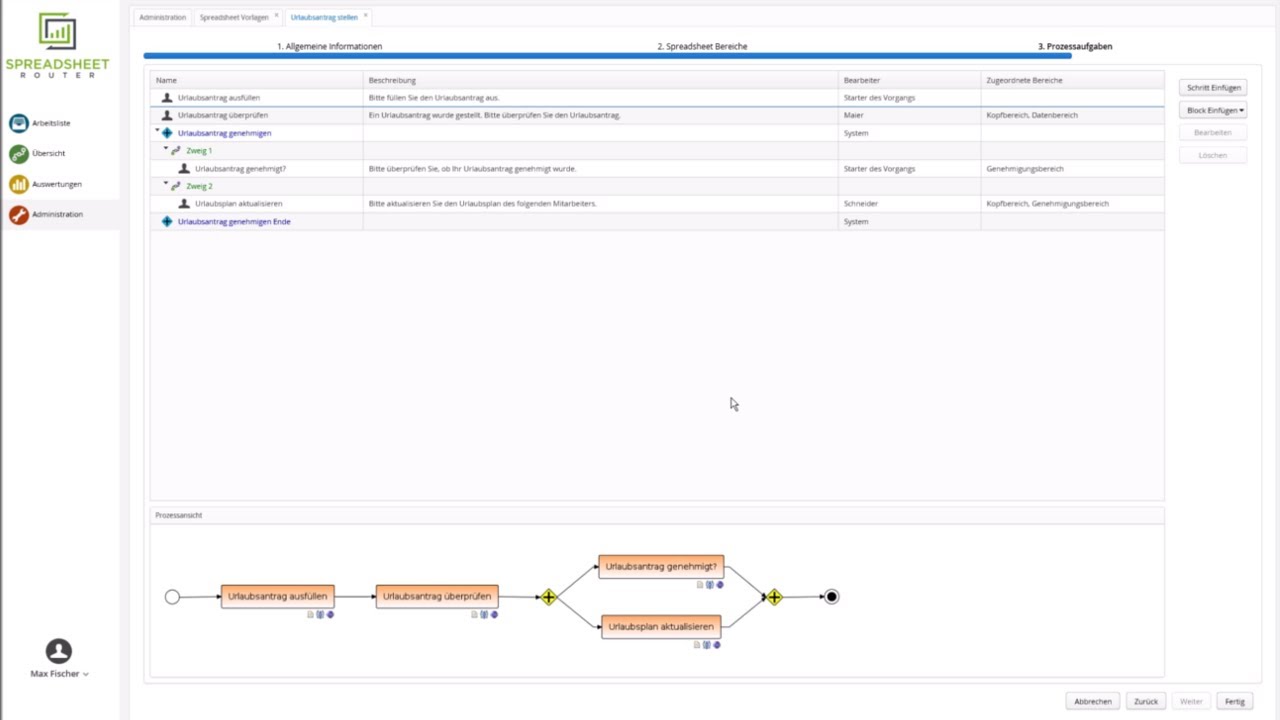 Youtube Video: Spreadsheet Router Tutorial: Paralleles Arbeiten (AND-Block) modellieren