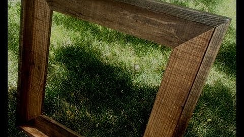 simple pallet wood picture frame build