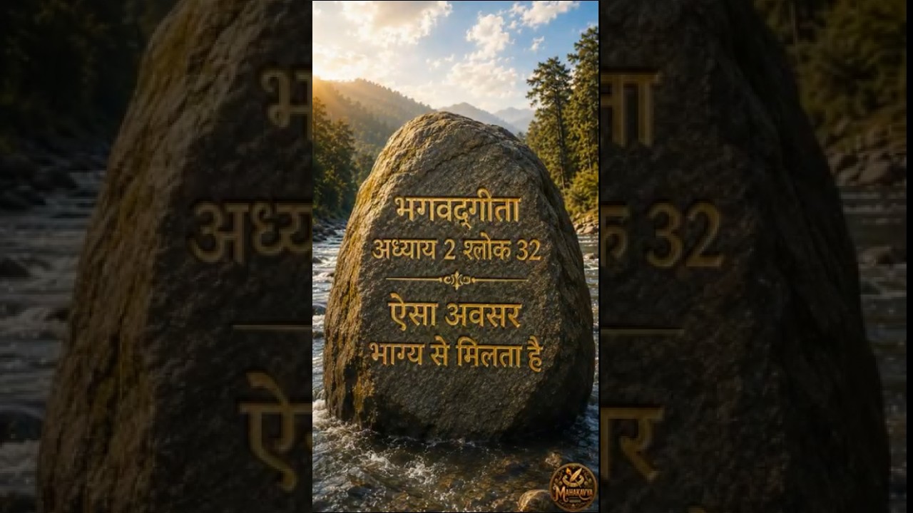 2. 32 Hindi-कठिन जिम्मेदारी भी एक अवसर हो सकती है | Bhagavad Gita Shlok 2.32 in Hindi