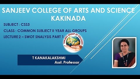 II YEAR IV SEM - CSS 3 - SWOT - PART 1 - COMMON FOR ALL GROUPS