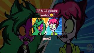 boyfriend & girlfriend gender switch 😯 part 1 #genderbend #genderswap #animation