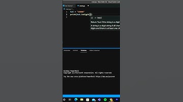 isdigit() function in python | Python #shorts