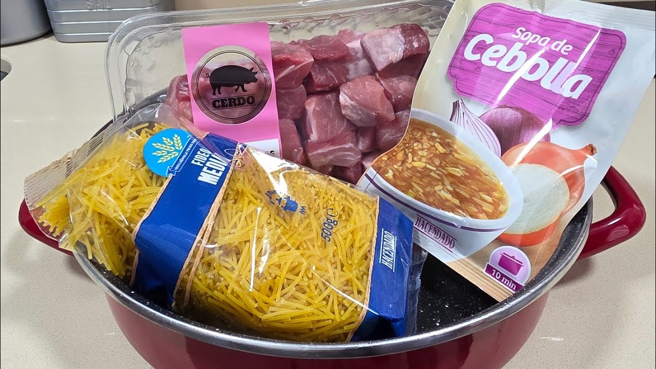 🛒Con estos 3 ingredientes de Mercadona 🗓 fideos  fin de mes // BEATRIZ COCINA 