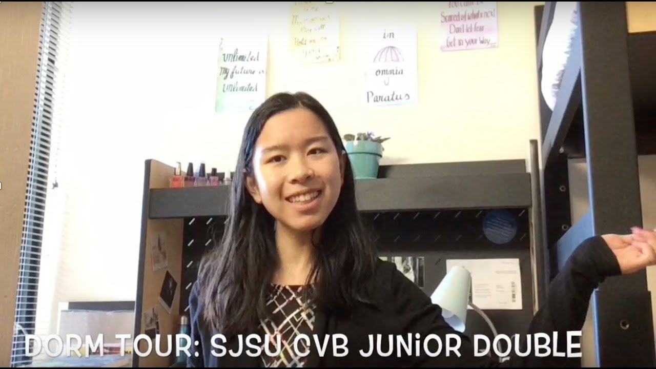 Dorm Room Tour// SJSU CVB Junior Double YouTube