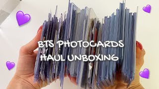HUGE BTS PHOTOCARDS HAUL UNBOXING ASMR
