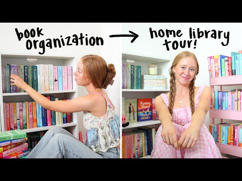 HOME LIBRARY TOUR!