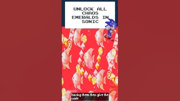 Unlock ALL Chaos Emeralds Instantly! 💎 (#Sonic Cheat Code Revealed!)