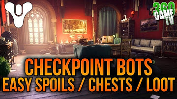 Checkpoint Bots - Guardian Life Hack! EASY Spoils / Chests / Loot / Encounters - Destiny 2