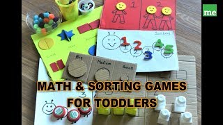 DIY Math & Sorting Games for Toddlers