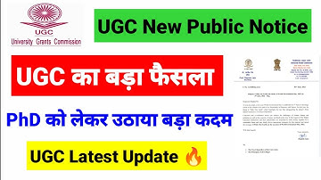 Breaking News !! UGC New Notice | Online PhD Degree is invalid | UGC PhD regulations |UGC NET MENTOR