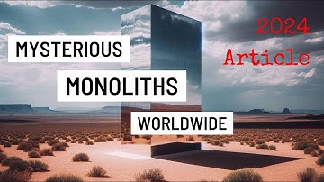 Mysterious Monoliths Appearing worldwide