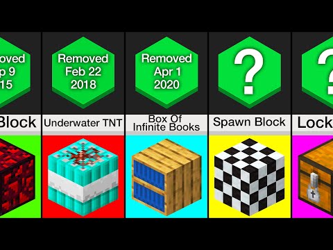 Comparison: 50 Minecraft Blocks Mojang Had To Remove