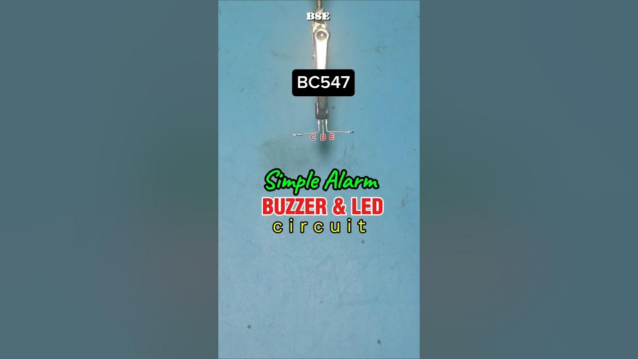 Simple Alarm buzzer & LED circuit!#electronic #audio #diy #creative #ideas #shorts Simple Alarm buzzer & LED circuit!#electronic #audio #diy #creative #ideas #shorts