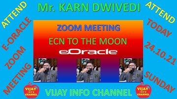 E-ORACLE ZOOM MEETING 24.10.21. BY MR KARN..