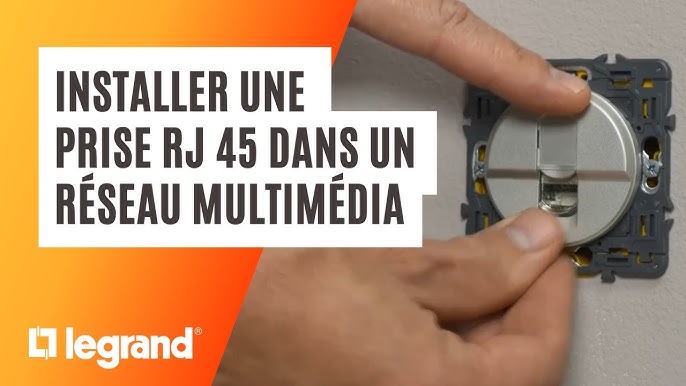 Coffret de communication full media coax/rj grand logement