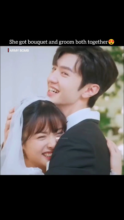 she got both groom and bouquet together💐|Mr bad cdrama🐾|#mrbad #cdrama #chenzheyuan
