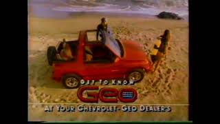 1990 Geo Tracker "Always an adventure" TV Commercial