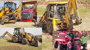 JCB 3dx power sonalika Di50 tractor Mahindra tractor Swaraj Arjun powertrac 🚜🚜 loading video