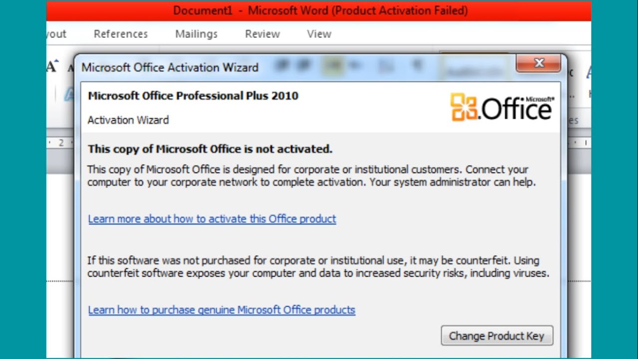 cara mengatasi microsoft office activation wizard