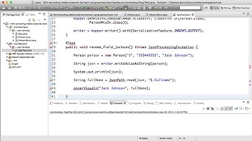 Screencast #24: Ignore/Rename fields from third class using jackson mixin