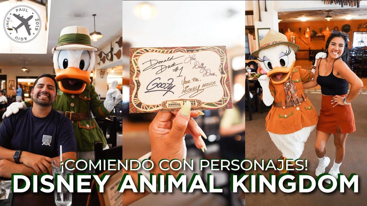 COMIENDO con personajes DISNEY en Tusker House Restaurant | Animal Kingdom 2023 Walt Disney World