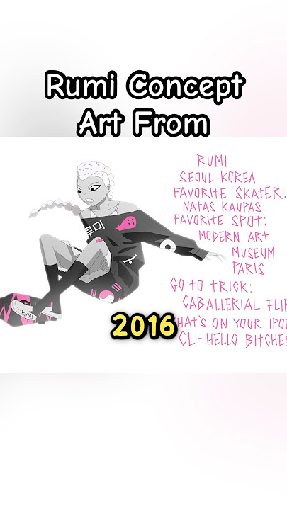 K-Pop Demon Hunters Rumi Original Deisgn #kpopdemonhunters #rumi #huntrix #sajaboys