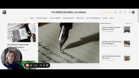 How to Substack: Your welcome email - The Skillful Scribbler  | Jen Baxter