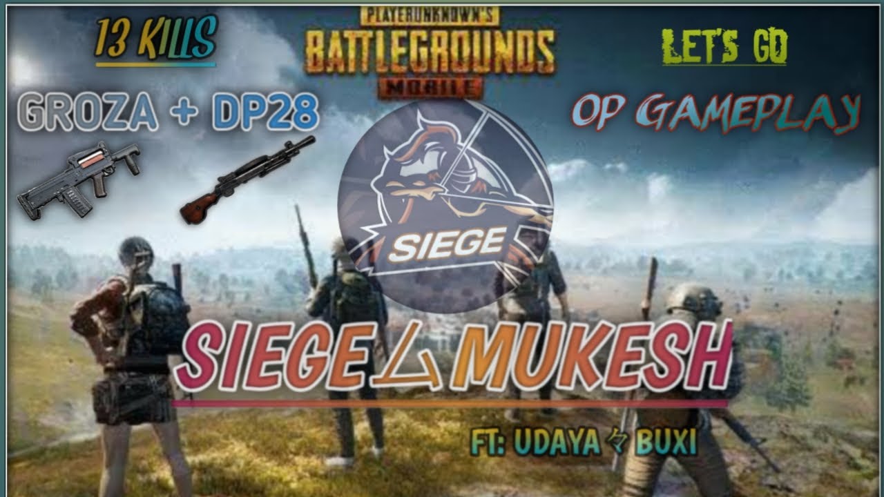 PUBGM | GROZA + DP28 | OP🔥| 13 KILLS | ERANGEL🔥(TPP)| Short Gameplay| GG | Asia server.