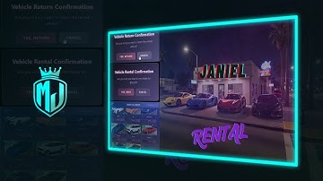[FREE] 🚗 Advanced Rental System | Multi-Location • Modern NUI • Keys + Target | MJ DEVELOPMENT