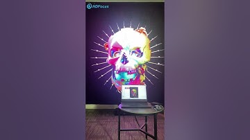 3D Skeleton Head ：3D Hologram Fan 180CM HDMI Series Can Achieve An Interactive Solution