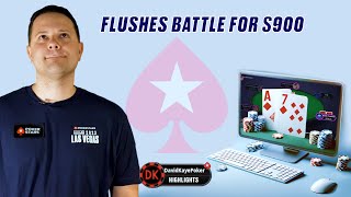Flushes Battle For $900 | Poker Vlog 863