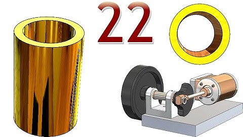 22-Project 42| Horizontal Wobbler Steam Kit | SolidWorks Tutorial : cylinder shaft bushing