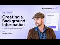 Generating your First Background Information Section with ParchmentAI